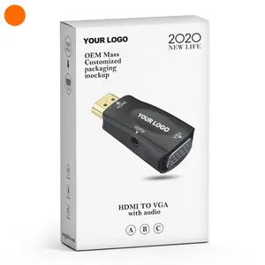Hochwertige 1080p HDMI zu VGA Konverter HDMI VGA Adapter Stecker zu Buchse Für PC/TV/Xbox 360 PS3