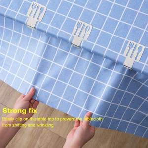 Nappe en acier inoxydable Table d'extérieur Clips de couverture de camping Clips de table de pique-nique robustes Clips de nappe épais - Product Image 5