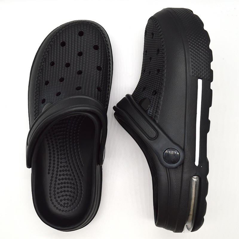 Men and Women Slippers Summer Clog Couples Baotou Beach Shoes EVA Garden Shoes