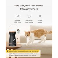 Kamera Kucing Furbo 1080p Full HD 2MP Sensor CMOS Keamanan Dalam Ruangan Dengan Fungsi Perekaman dan Fitur Lempar Camilan Berputar