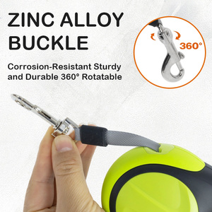 Laisse Rétractable de Luxe pour Chien avec Poignée Antidérapante Réfléchissante, Étanche, Robuste, Lumineuse et Lampe Torche Intégrée - Product Image 6