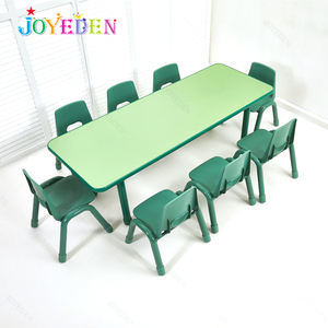 โต๊ะไม้และเก้าอี้สำหรับเด็กอนุบาล,เฟอร์นิเจอร์สำหรับเด็กก่อนวัยเรียน8คน - Product Image 5