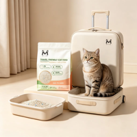 Litière pour chat en tofu et manioc, agglomération rapide, faible poussière, facile à ramasser, contrôle des odeurs, biodégradable, vente en gros, OEM, marque privée