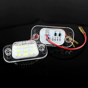 2 piezas CANbus Error libre blanco LED número matrícula luces para VW Golf Mk3 Polo 3 Classic Cabriolet Seat Ibiza <span class=keywords><strong>Cordoba</strong></span> Vario 6K - Product Image 4