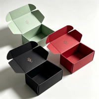 Boîte d'emballage pour vêtements en carton ondulé personnalisée en gros, impression recto-verso avec laminage mat et doublure en mousse