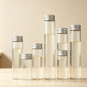 2026 Clear Glass Storage Vial Bottle Aluminium Screw Cap <b>Mini</b> Tube Container 10ml 15ml 20ml 25ml 30ml acceptable customer's logo - Product Image 4