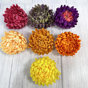 Fleurs artificielles Meiyu Craft, têtes de chrysanthèmes simulées en soie, pour décorations de maison et de mariage - Product Image 3