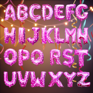 Globo de letras metalizadas para decoración de fiestas, globos impresos personalizables, suministros para celebraciones de cumpleaños infantiles - Product Image 2