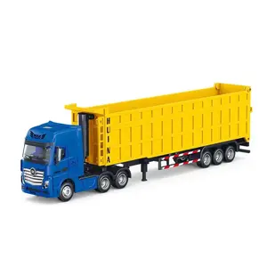 Skala 1:50 Diecast truk tangki minyak truk mainan mobil paduan Diecast truk ekskavator