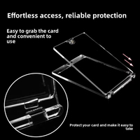 Étui pour cartes de visite magnétique à une touche en plastique bloquant les RFID avec protection UV à 100% pour les cartes de sport de collection TCG