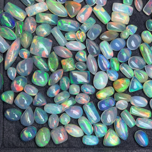 Venta al por mayor de ópalo etíope de alta calidad, semiprecioso, cabujón de tamaño libre, piedra preciosa natural, mezcla de colores, cambio de color, de 8 mm a 12 mm - Product Image 3