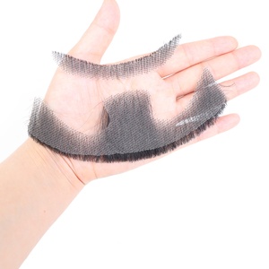 Mặt Râu Mở Rộng Màu Đen Trang Phục Giả Râu Cho Người Lớn Người Đàn Ông Thực Tế Trang Điểm Ren Vô Hình Giả Râu Tóc Con Người Ria Mép - Product Image 5