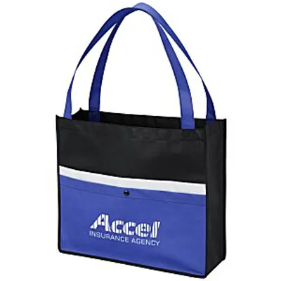 High Quality Corridor Snap Pocket Tote bags with custom printed logo