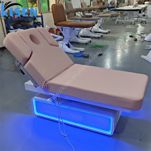 Kisen Popular Beauty Salon Furniture 3 Motors Facial <b>Bed</b> Dermatology Chair Pink Electric Massage Spa Custom <b>Lash</b> Extension <b>Bed</b> - Product Image 2