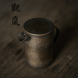 Théière artisanale en poterie rustique avec filtre pour thé Pu'er, ensemble de thé Kung Fu - Product Image 3