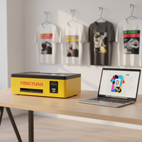 Imprimante DTF A4 économique L1800 de bureau avec plateforme de chauffage et d'aspiration pour l'impression directe sur film pour les entreprises de personnalisation de T-shirts