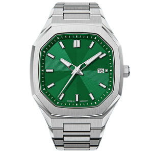 Reloj de pulsera automático para hombre, de acero inoxidable, oro rosa, cristal de zafiro 316l, con logotipo personalizado - Product Image 1