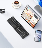 Clavier mince rechargeable pliable sans fil silencieux teclado dobravel clavier bluetooth mini clavier pour téléphone mobile