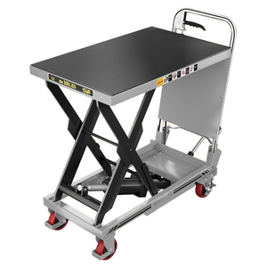 ODM OEM Mesa elevadora de tijera doble personalizada Material de entrega Transporte Carro de mesa elevadora hidráulica - Product Image 3