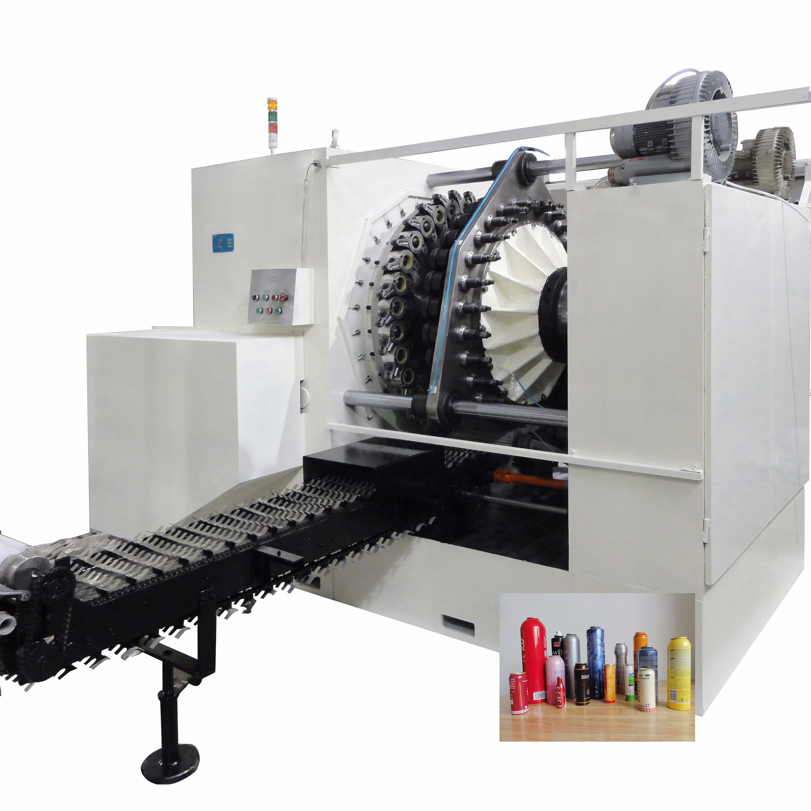 Аппарат для изготовления алюминиевых аэрозольных банок, 30 станций