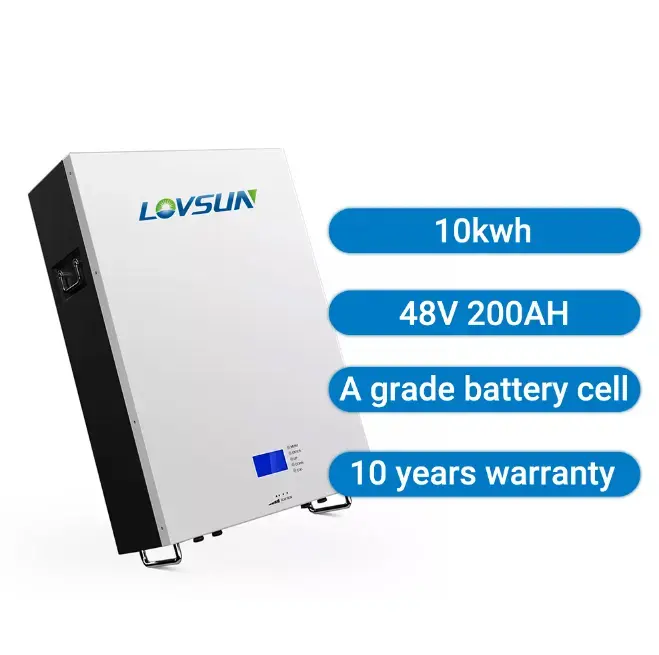 Factory Supply PowerWall 48v 200ah Lithium Ion Batteries 5kwh 10kwh Lifepo4 Battery 10 Years Warranty