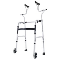 Déambulateur multifonctionnel mains libres en alliage d'aluminium, support de jambe unique réglable en hauteur pour adulte, le plus vendu et tendance