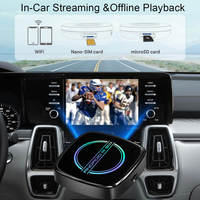 Boîtier AI CarPlay Android pour voiture, 6 Go, Android 13/15, 8 Go de RAM, 5G Sim, Android Auto, CarPlay 8 Go 128 Go, Android 16