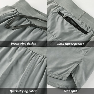 Super Thin Summer Quick Drying Sport Short Hombres Color sólido Fitness Pant - Product Image 6