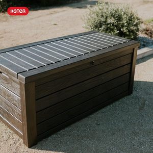 Boîte de rangement extérieure Keter 100L, construction robuste, étanche, pour terrasse - Product Image 2