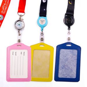 Custom Heart Transfer Polyester Ribbon Detachable Lanyard <b>Clip</b> with Staff Card Holder - Product Image 2