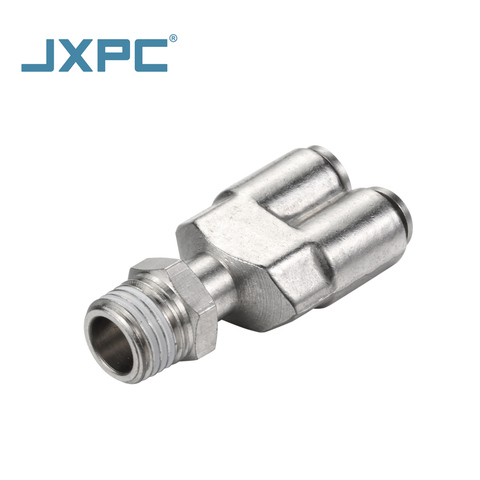 JXPC Pneumatic Metal Fitting High Quality Brass Push-in Fittings Straight Union Connections
