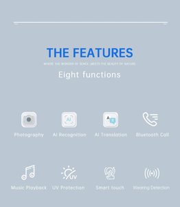 Bestselling AI Smart <b>Glasses</b> AIMB S1 5MP 1080P <b>Camera</b> AI Real-Time Translation Music Calls IPX5 Waterproof Voice Control - Product Image 5