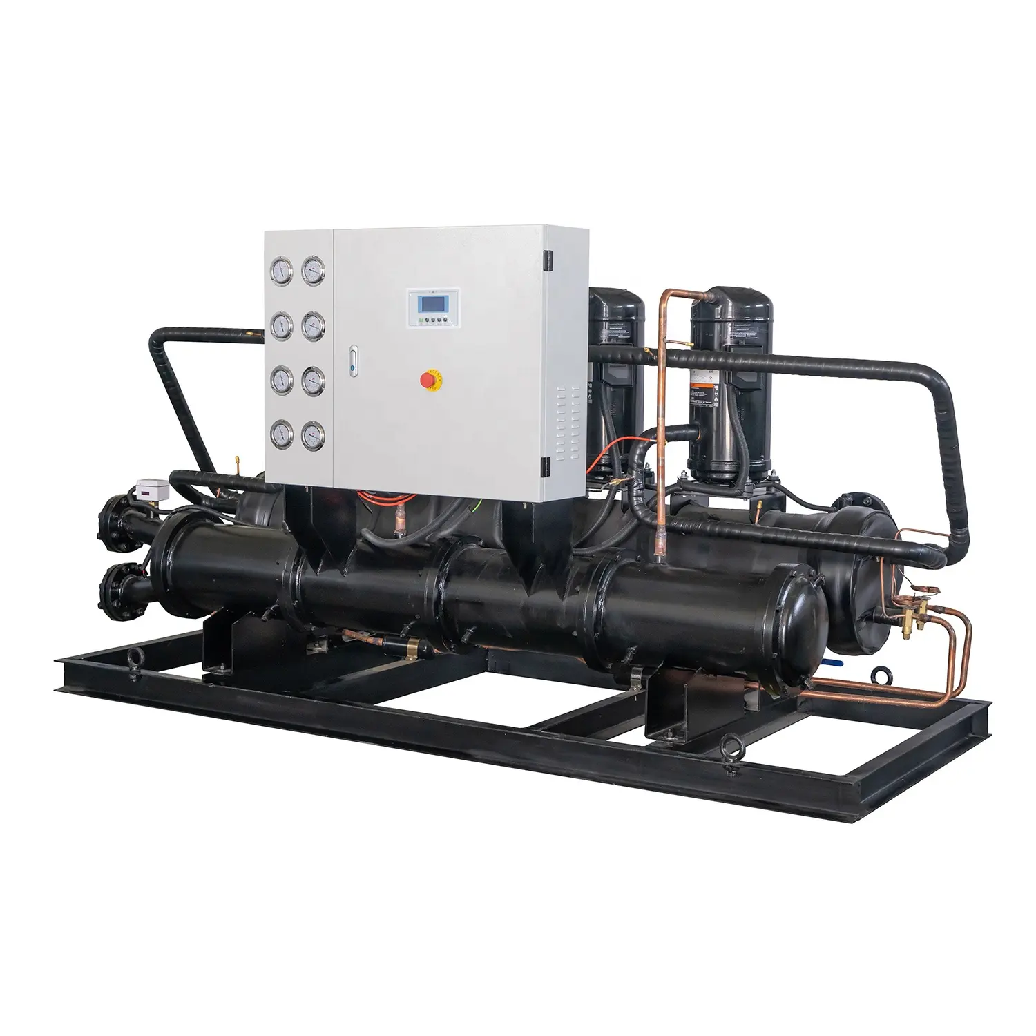 Refrigerador do rolo do ar Unidade condensadora paralela do parafuso máquina refrigeradora de água industrial