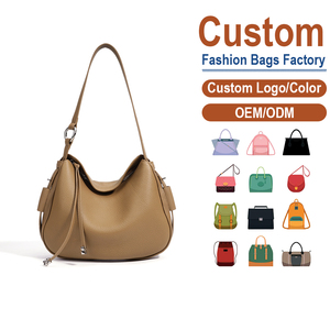 กระเป๋าใต้วงแขนหนังแท้ดีไซน์วงแหวนโลหะสายรูดกระเป๋าสะพายไหล่ความจุขนาดใหญ่หรูหราน้ำหนักเบาปรับได้ - Product Image 1