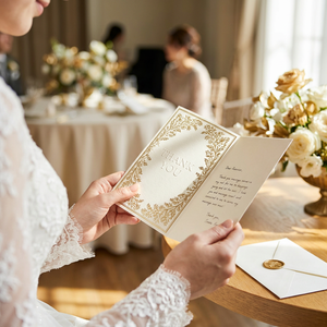 Cartes <span class=keywords><strong>de</strong></span> remerciement personnalisées en or <span class=keywords><strong>champagne</strong></span> et argent, style Art Déco géométrique, Gatsby, gaufrées, pour mariage, emballage <span class=keywords><strong>de</strong></span> luxe, cartes <span class=keywords><strong>de</strong></span> vœux en gros - Product Image 4