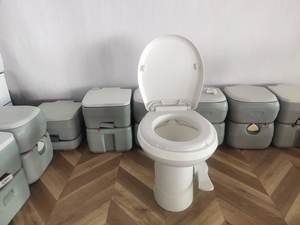 Inodoro portátil de plástico blanco con pie que ahorra agua para acampar para uso de ducha de <span class=keywords><strong>caravana</strong></span> en <span class=keywords><strong>caravana</strong></span> - Product Image 6