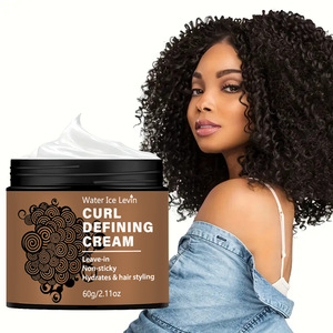Crema Definidora de Rizos Water <span class=keywords><strong>Ice</strong></span> Levin con Aceite de Ricino Negro, Hidratante y de Fijación Fuerte para el Cabello, 60g - Product Image 1
