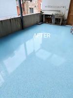 Revêtement de sol en terrazzo auto-nivelant à base de résine époxy quartz colorée avec application au rouleau pour usage commercial et industriel
