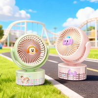 Ventilateur de bureau personnalisé à inclinaison réglable, silencieux, pour le bureau, avec autocollant personnalisé, DIY, pour la circulation de l'air sur le bureau