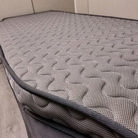 Matelas de camion 4D respirant et confortable, avec mousse multicouche absorbant les chocs, entièrement lavable et anti-affaissement pour la cabine de repos