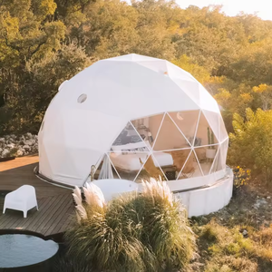 Domo Geodésico de <span class=keywords><strong>PVC</strong></span> Transparente de 8m, Tienda de Campaña de Lujo tipo Iglú para Glamping con Baño para Uso Hotelero - Product Image 2