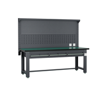 Station de travail robuste pour garage avec tiroirs et armoire à outils pour la réparation automobile