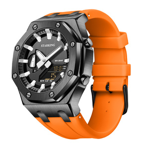 Orologio Digitale da Uomo di Alta Qualità con Cinturino in Silicone, Stile Casual e Sportivo, Resistente all'Acqua e Display Analogico-Digitale - Product Image 6