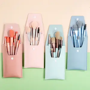 8pcs Mini With Matte Plastic Handle Makeup Brushes New Best Selling Beauty Tools Custom Logo Makeup Brush Sets For Ladies