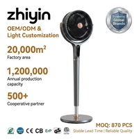 Ventilateur de camping extérieur à pulvérisation de brume puissante à grande vitesse avec écran LCD numérique, directement du fabricant