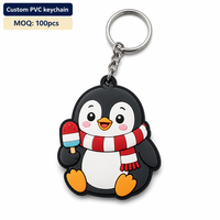 Porte-clés personnalisé en PVC diamanté, mini-breloque colorée, vente en gros, porte-clés en caoutchouc PVC transparent imprimé, cadeaux professionnels et personnels