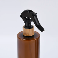 Usine Noir En Plastique 24mm 28mm Brume Déclencheur Pulvérisateur Bambou Pulvérisateur Bouteille Déclencheur Pulvérisateur pour Bouteille De Soins Personnels