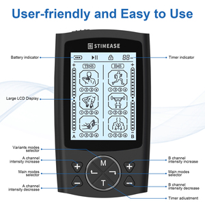 Stimease hàng chục <span class=keywords><strong>7000</strong></span> Pain Relief 40h Cách sử dụng độc lập kênh kép 20 cái miếng đệm hàng chục Máy vật lý trị liệu - Product Image 3