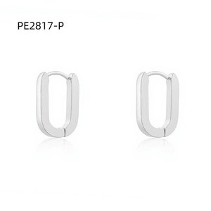 Pendientes de Moda Tipo Aro PE2817 para Mujer, Joyería de Alta Calidad - Product Image 1