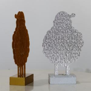 Nuevo artículo 2024: Luz LED blanca cálida de 10L con diseño de Papá Noel en MDF para decoración de fiestas navideñas - Product Image 4